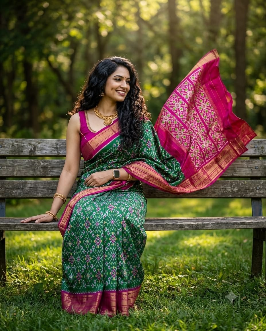Kanchi Border Ikat - PSNTL06-KBIPIIDCD-07