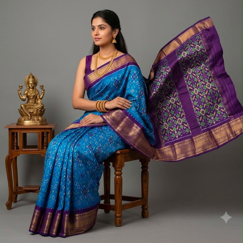 Kanchi Border Ikat - PSNTS08-KBIPIIZCD-04