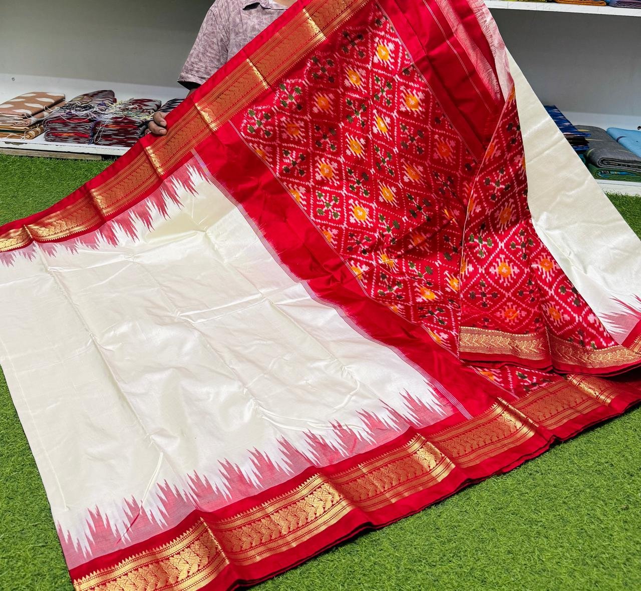 Kanchi Border Ikat - PSRGS27-KBIPIDCDC-03