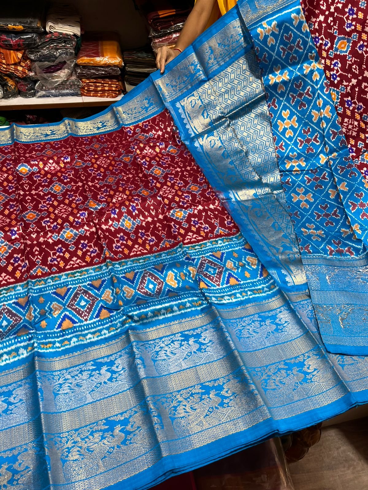Kanchi Border Ikat - PSRHN06-KBRPIFCDC-05