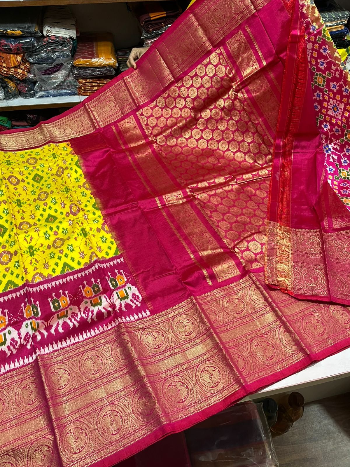 Kanchi Border Ikat - PSRHN06-KBRPIFCDC-08