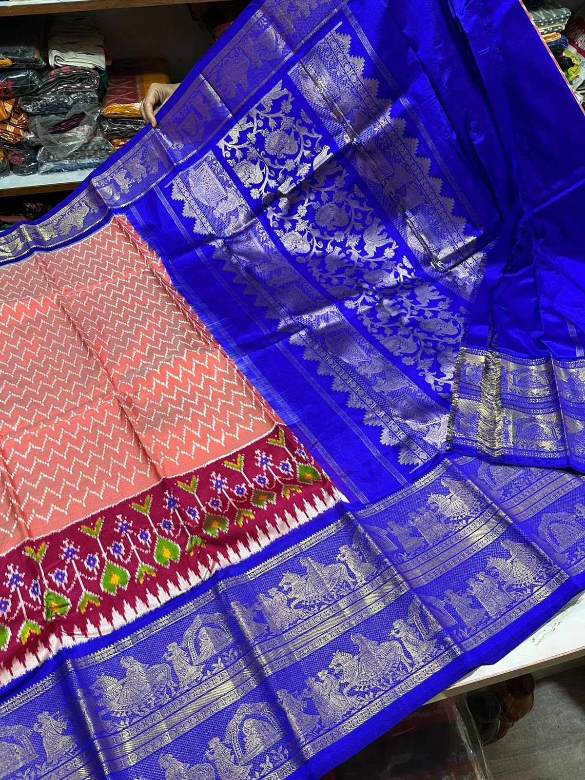Kanchi Border Ikat - PSRHN06-KBRPIFCDC-12