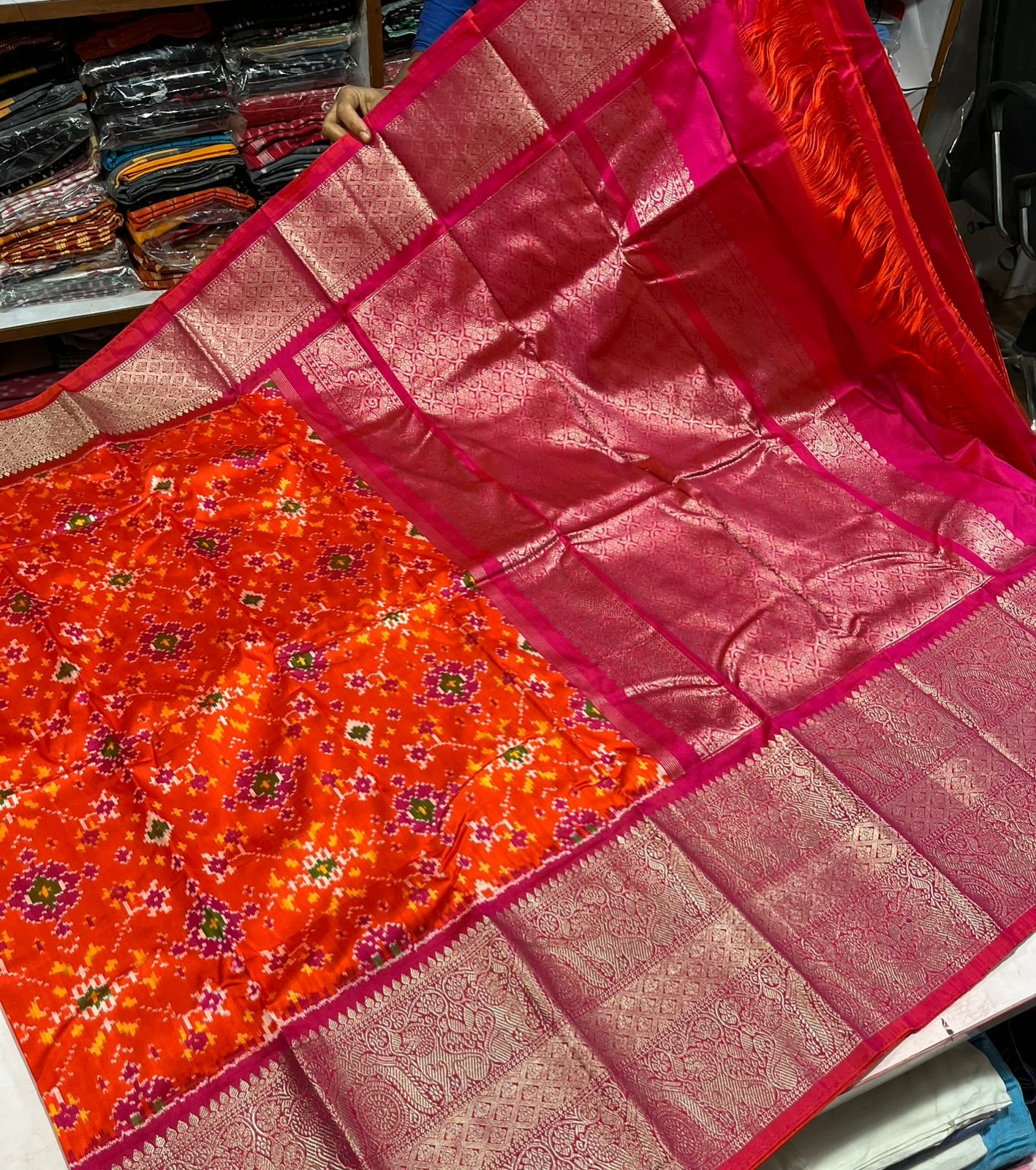 Kanchi Border Ikat - PSRHN06-KBRPIFCDC-13