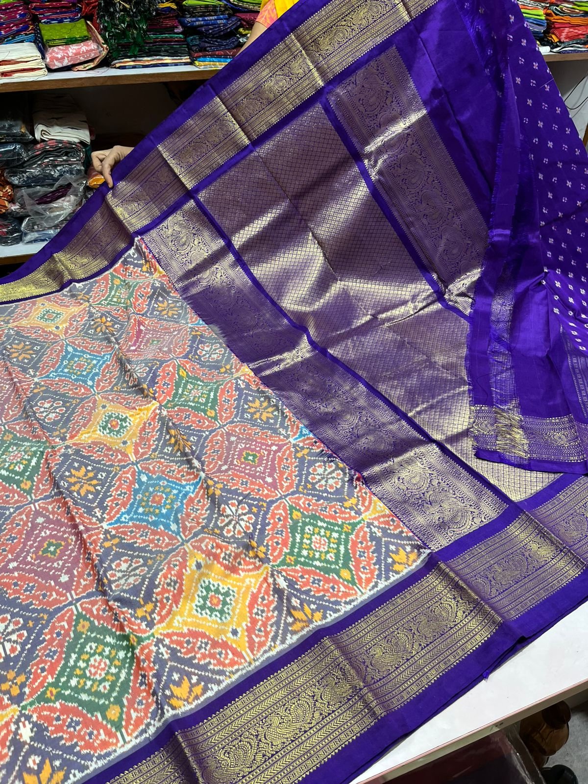 Kanchi Border Ikat - PSRHN06-KBRPIFCDC-14