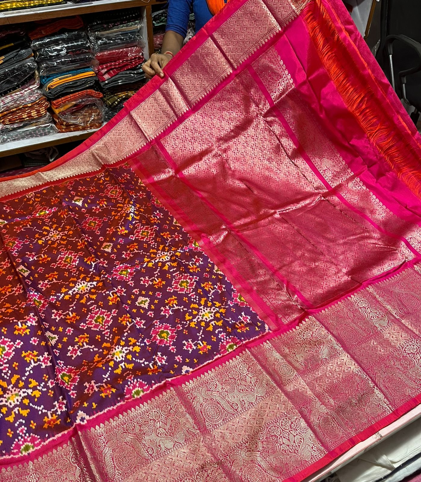 Kanchi Border Ikat - PSRHN06-KBRPIFCDC-15