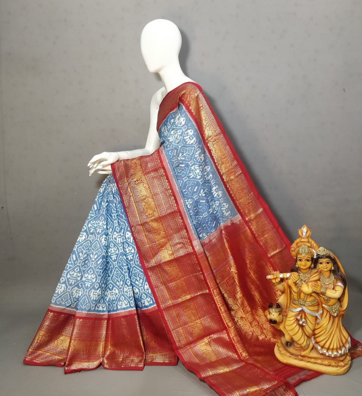 Kanchi Border Ikat - PSSIL07-KBRPIFDCD-03