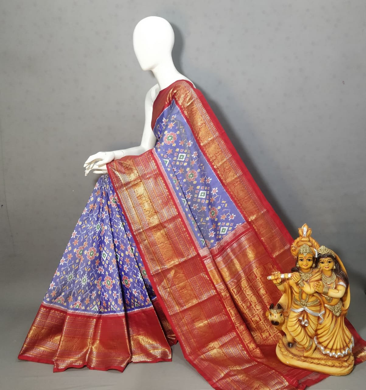 Kanchi Border Ikat - PSSIL20-KBRPIFCDD-02