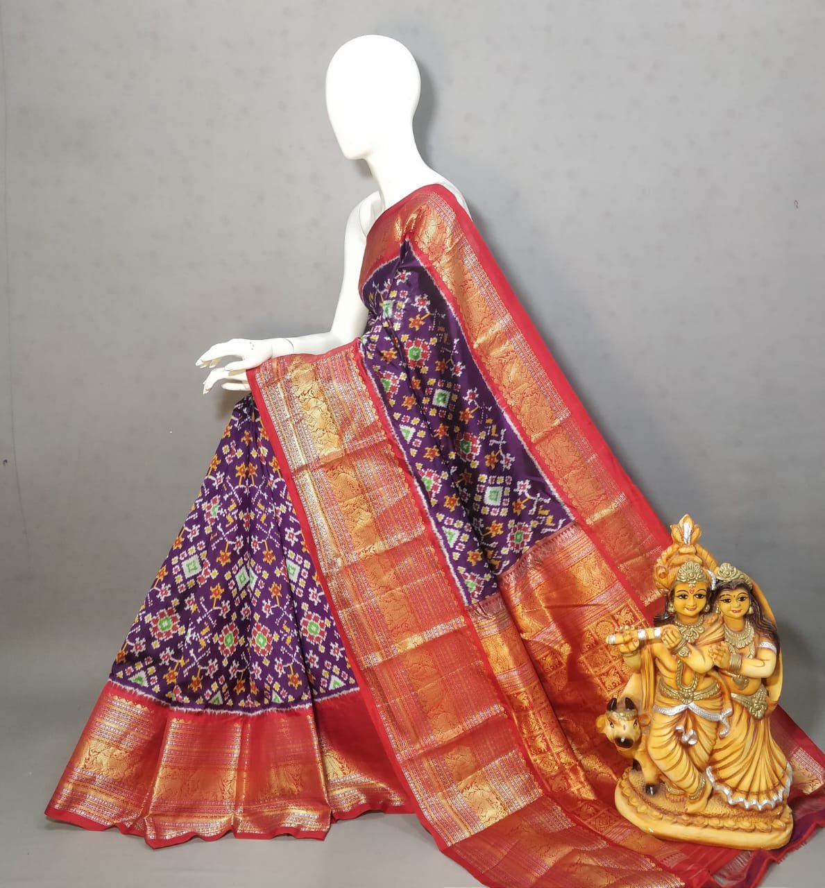 Kanchi Border Ikat - PSSIN11-KBRPIFDDC-01