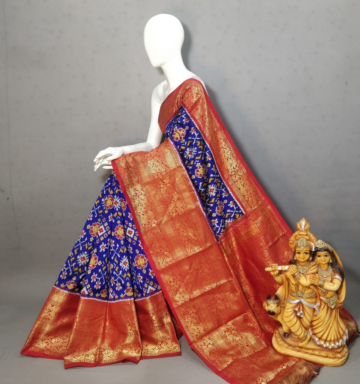 Kanchi Border Ikat - PSSIN11-KBRPIFDDC-06