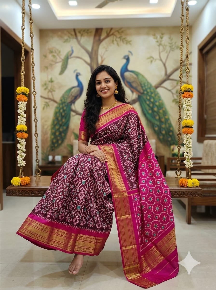 Kanchi Border Ikat - PSTHY28-KBIPIDBCC-06