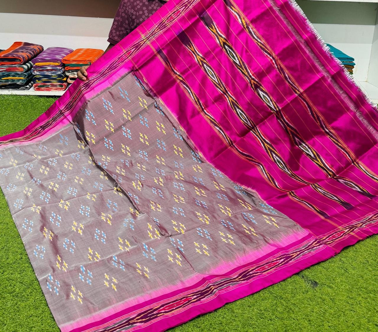 Light Weight Border Saree - PSRGY25-LSNBDSSCD-21