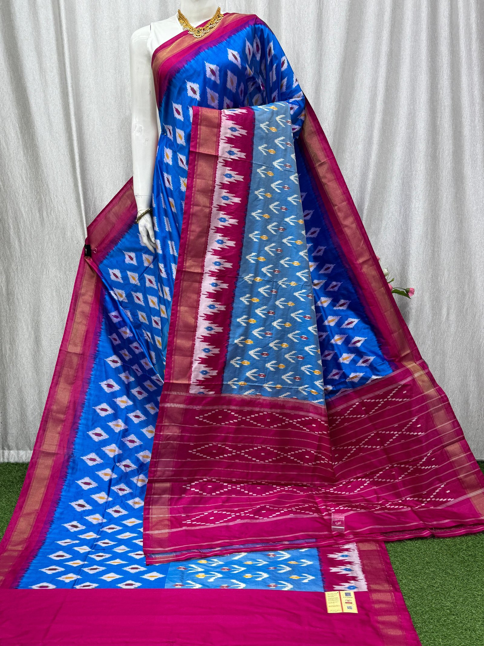 Lightweight Ikat Silk - PASKN27-LSWBDTDCC-05