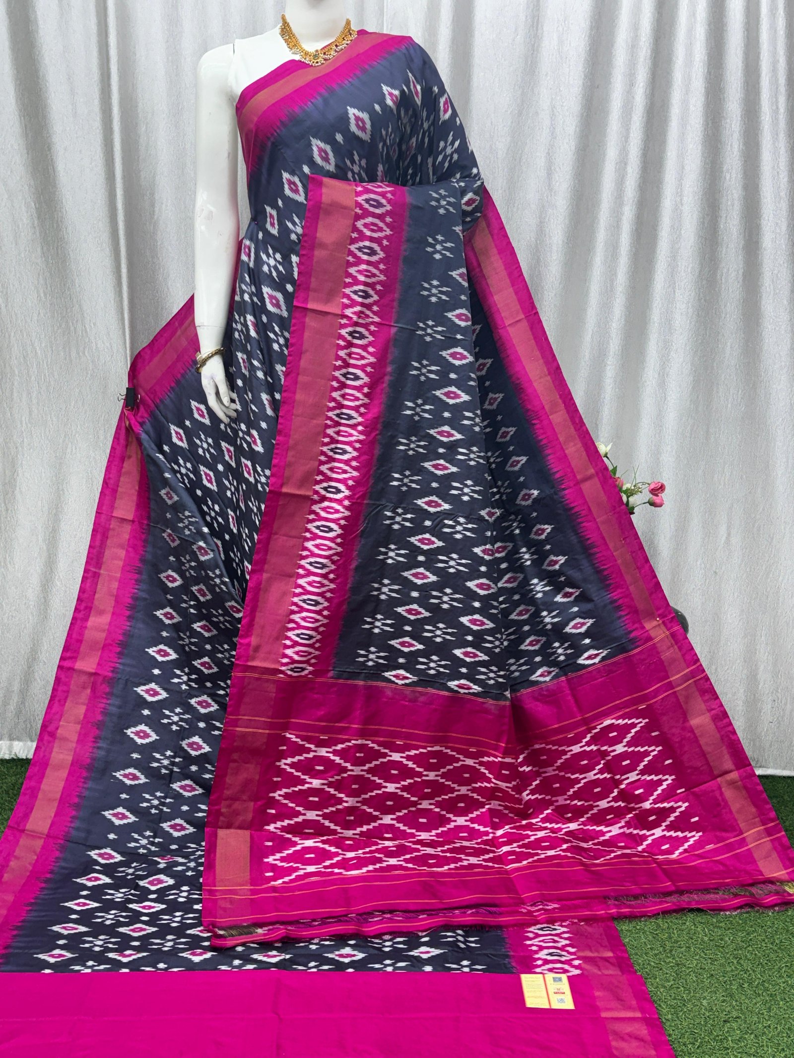 Lightweight Ikat Silk - PASKN27-LSWBDTDCC-16