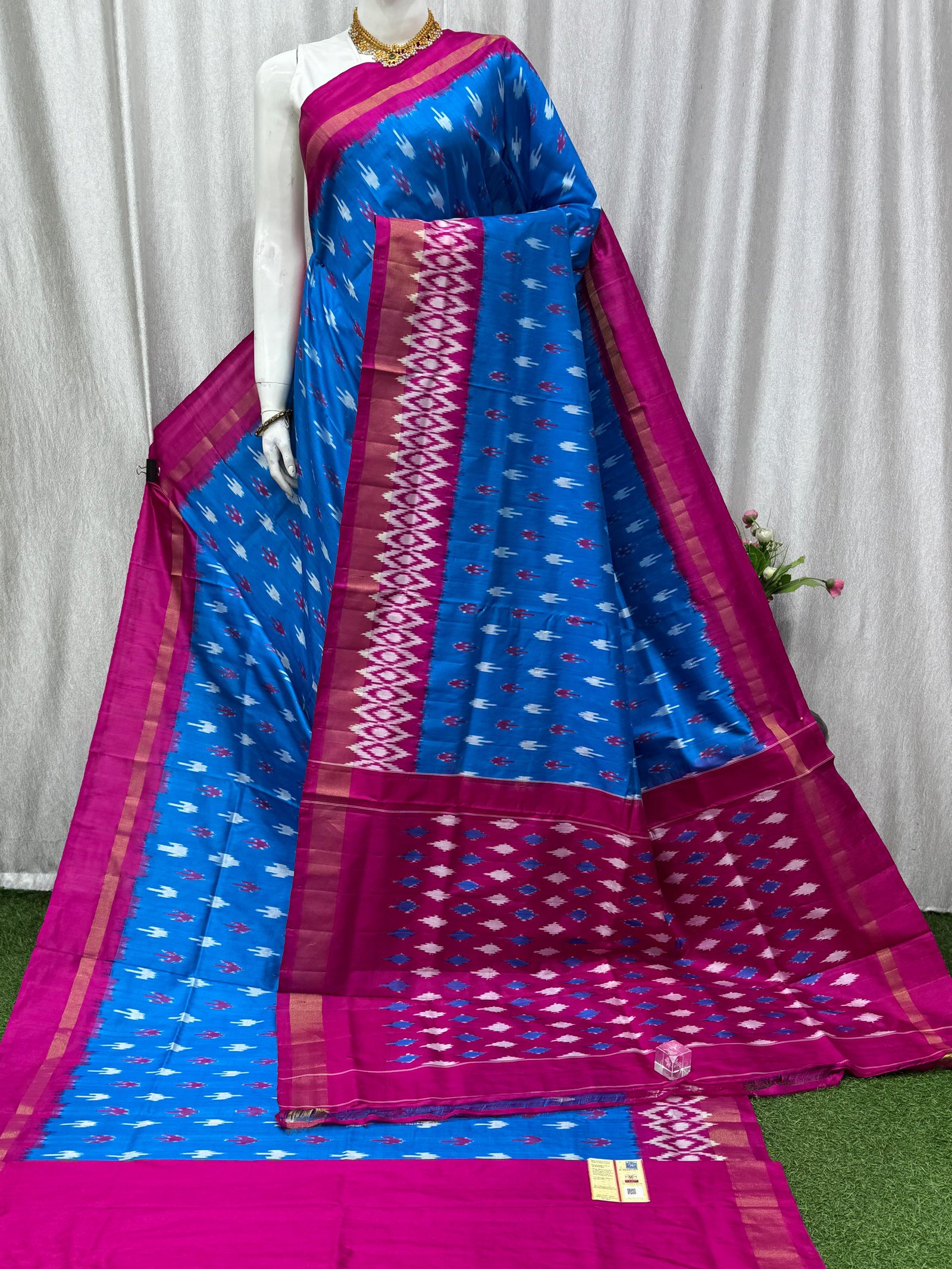 Lightweight Ikat Silk - PASKN27-LSWBDTDCC-34