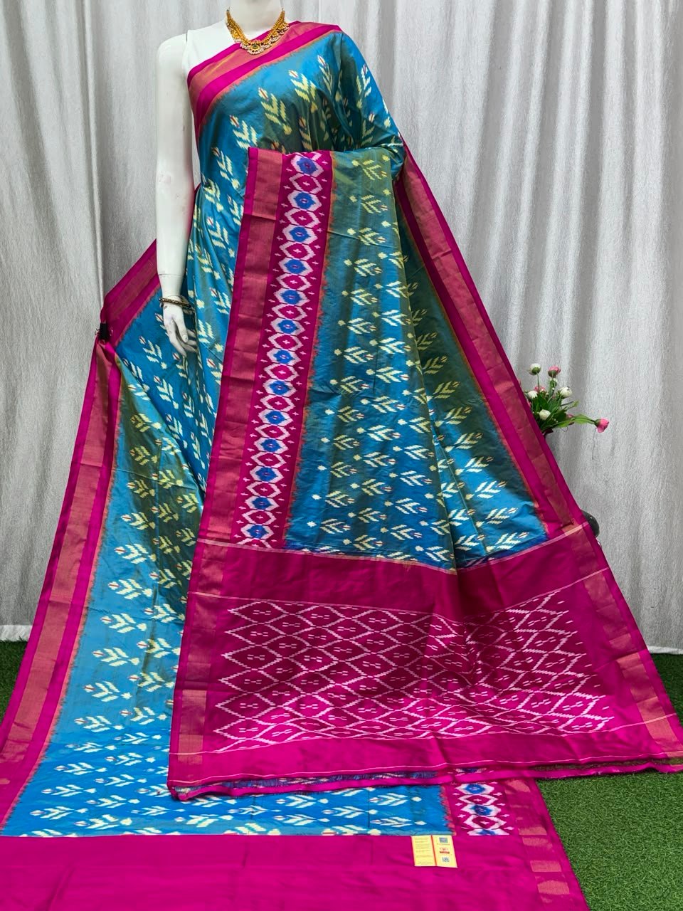 Lightweight Ikat Silk - PASKN27-LSWBDTDCC-51