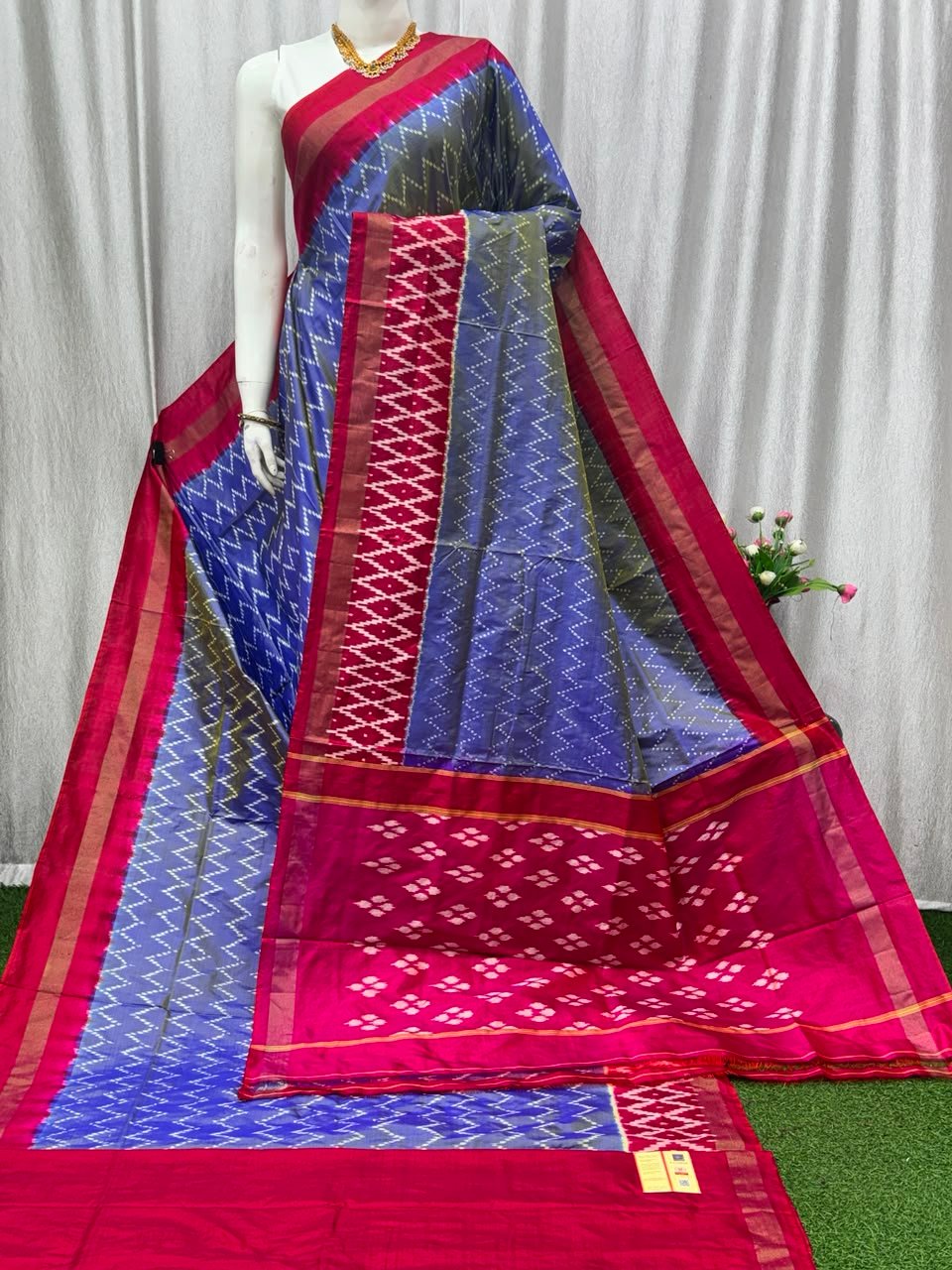 Lightweight Ikat Silk - PASKN27-LSWBDTDCC-56