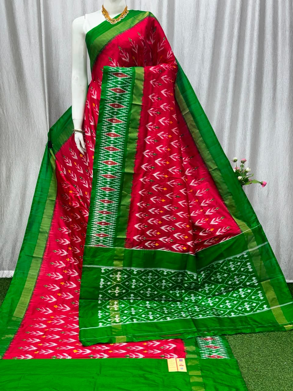 Lightweight Ikat Silk - PASKN27-LSWBDTDCC-59