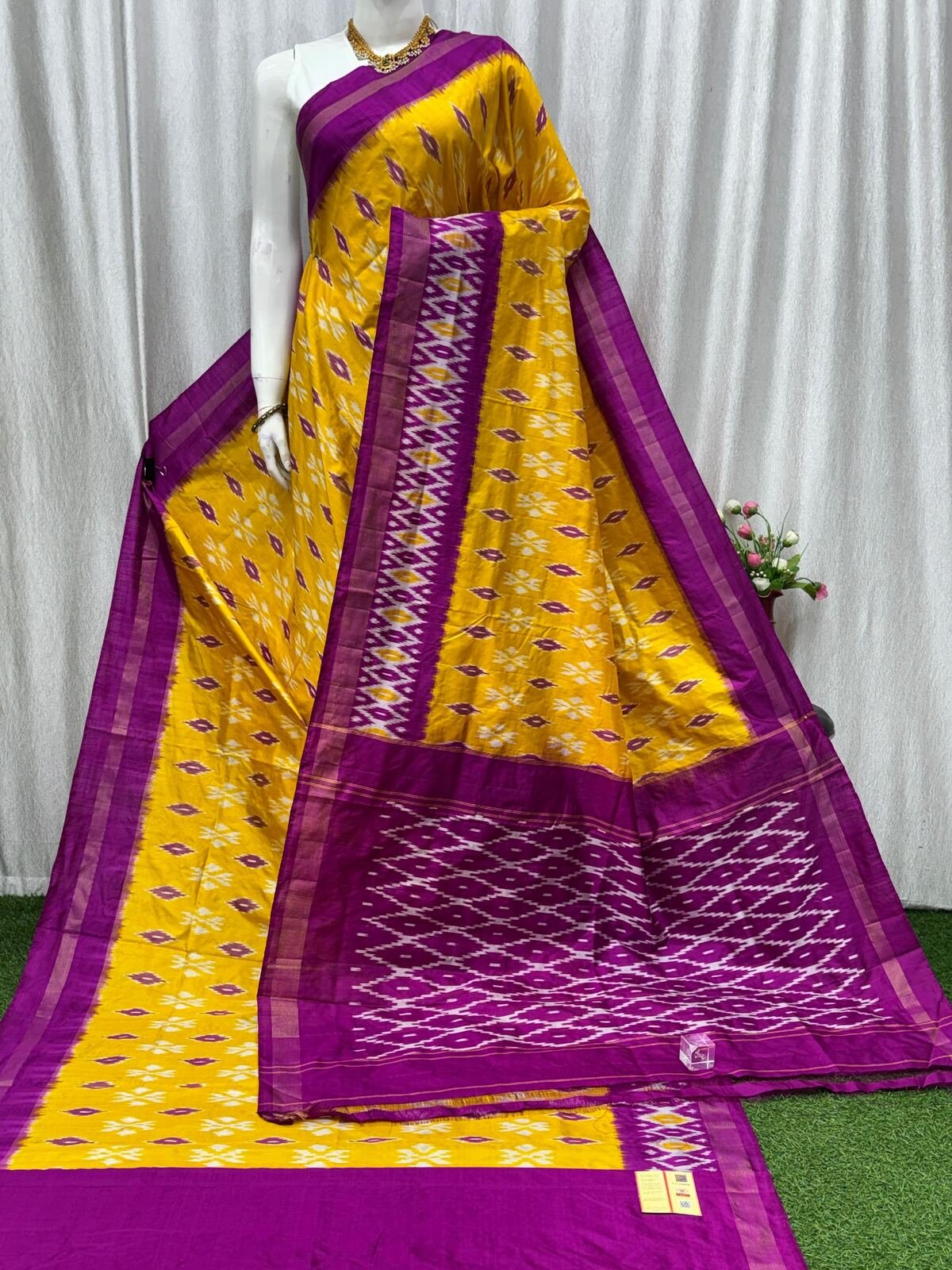 Lightweight Ikat Silk - PASKO12-LSWBDTFCD-12