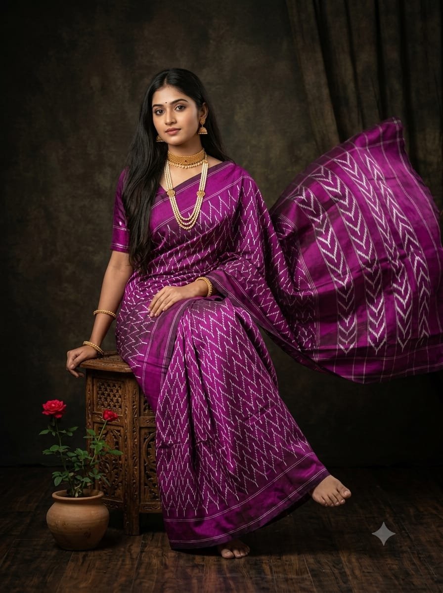 Lightweight Ikat Silk - PGMRL01-LSWBDTDCD-03