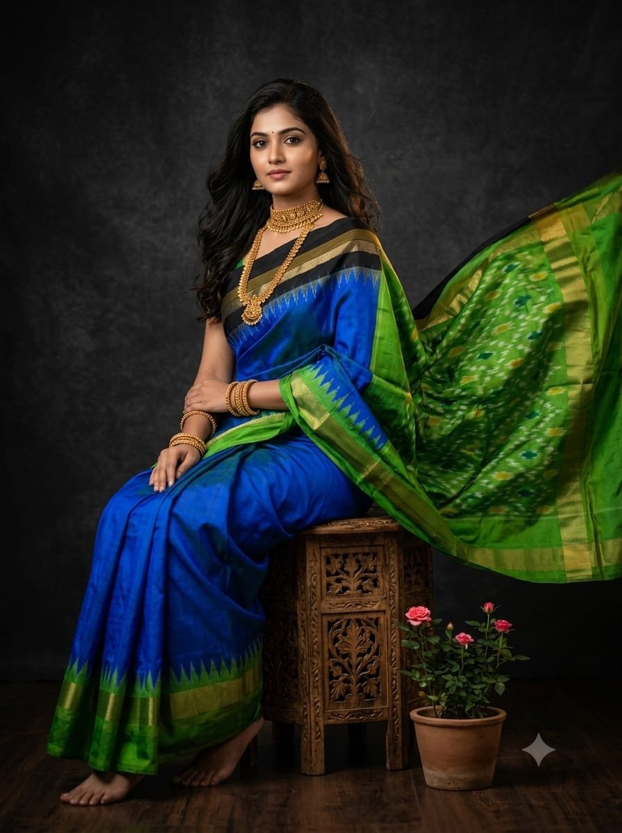 Lightweight Ikat Silk - PGMRL01-LSWBDTDCD-04