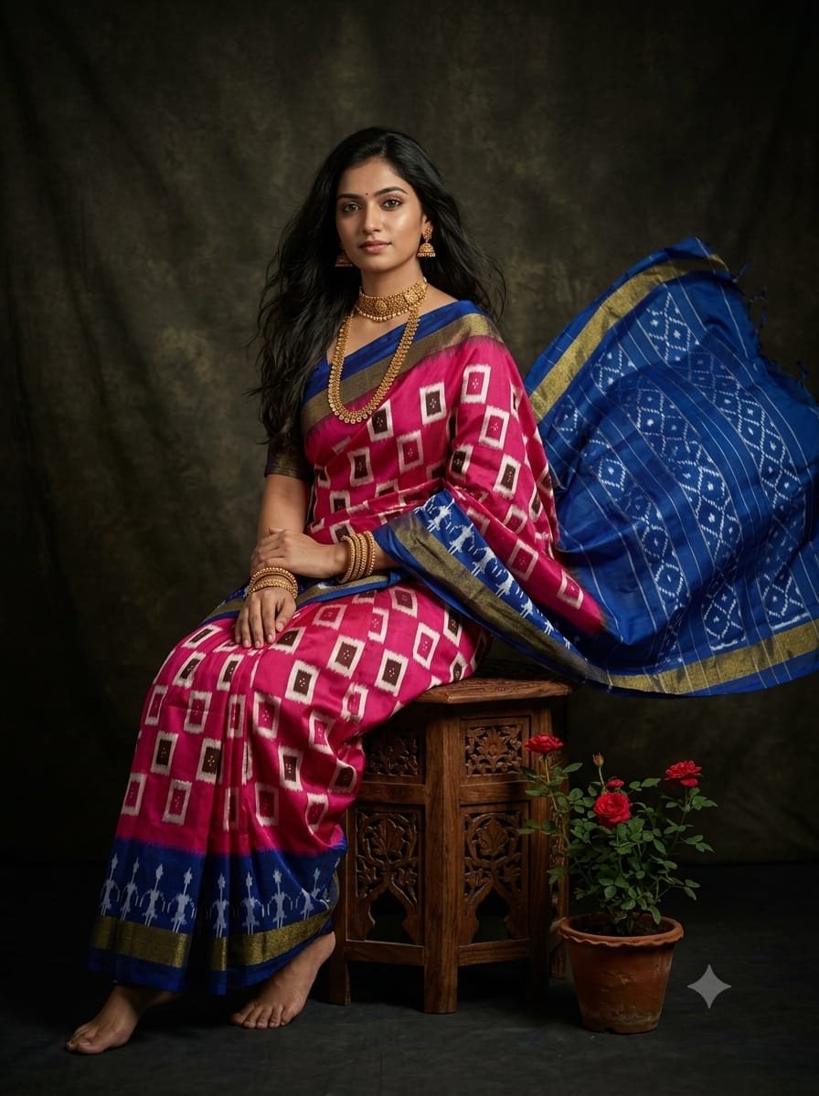 Lightweight Ikat Silk - PGMRL01-LSWBDTDCD-06