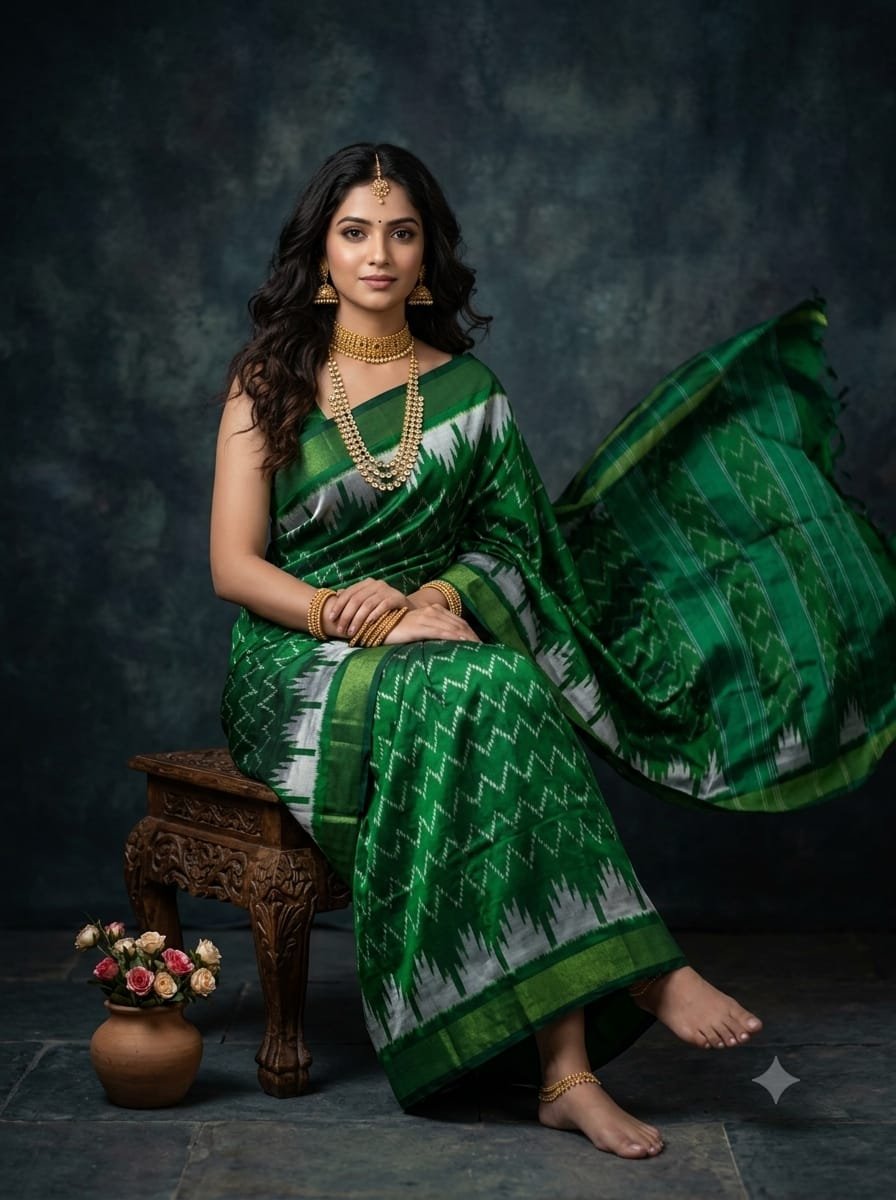 Lightweight Ikat Silk - PGMRL01-LSWBDTDCD-08