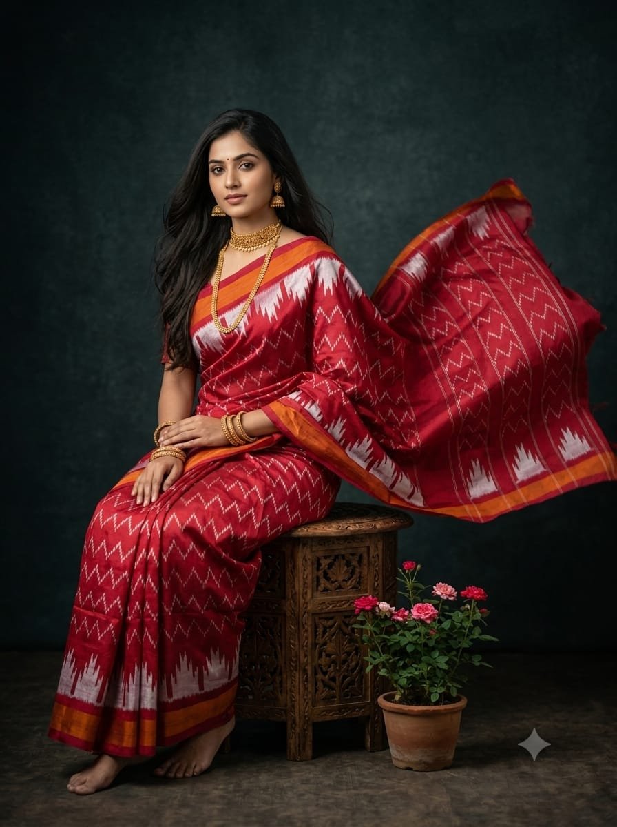 Lightweight Ikat Silk - PGMRL01-LSWBDTDCD-10