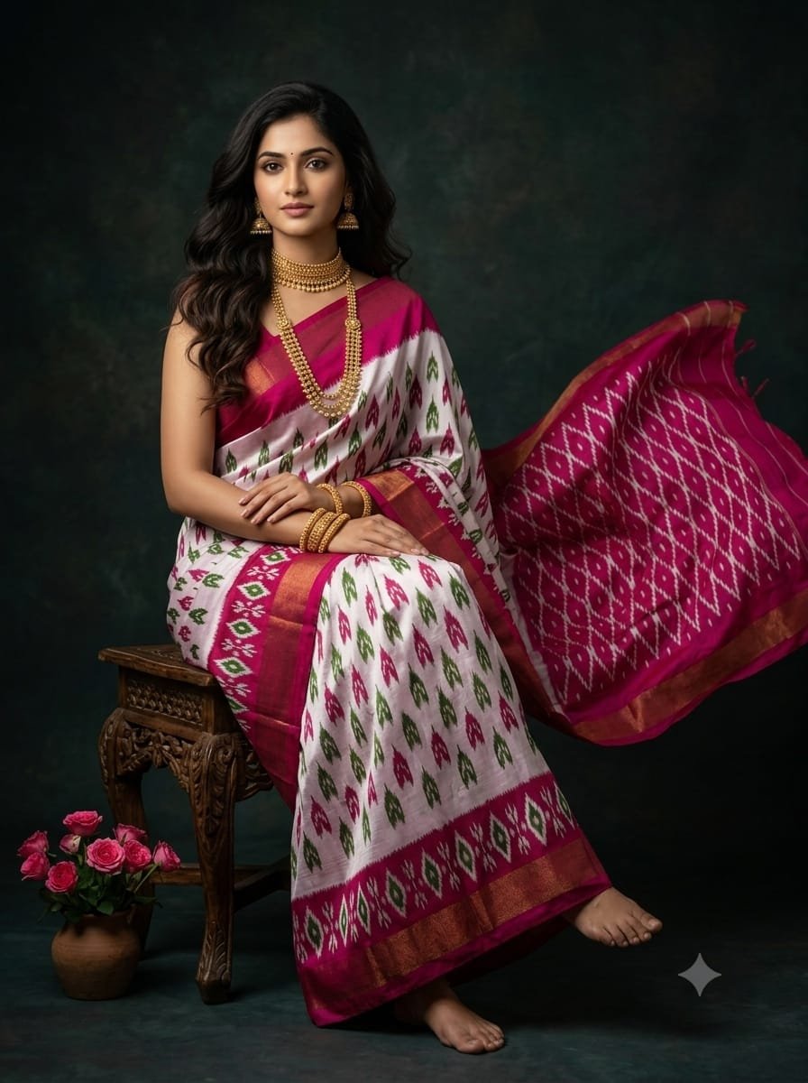 Lightweight Ikat Silk - PGMRL01-LSWBDTDCD-12