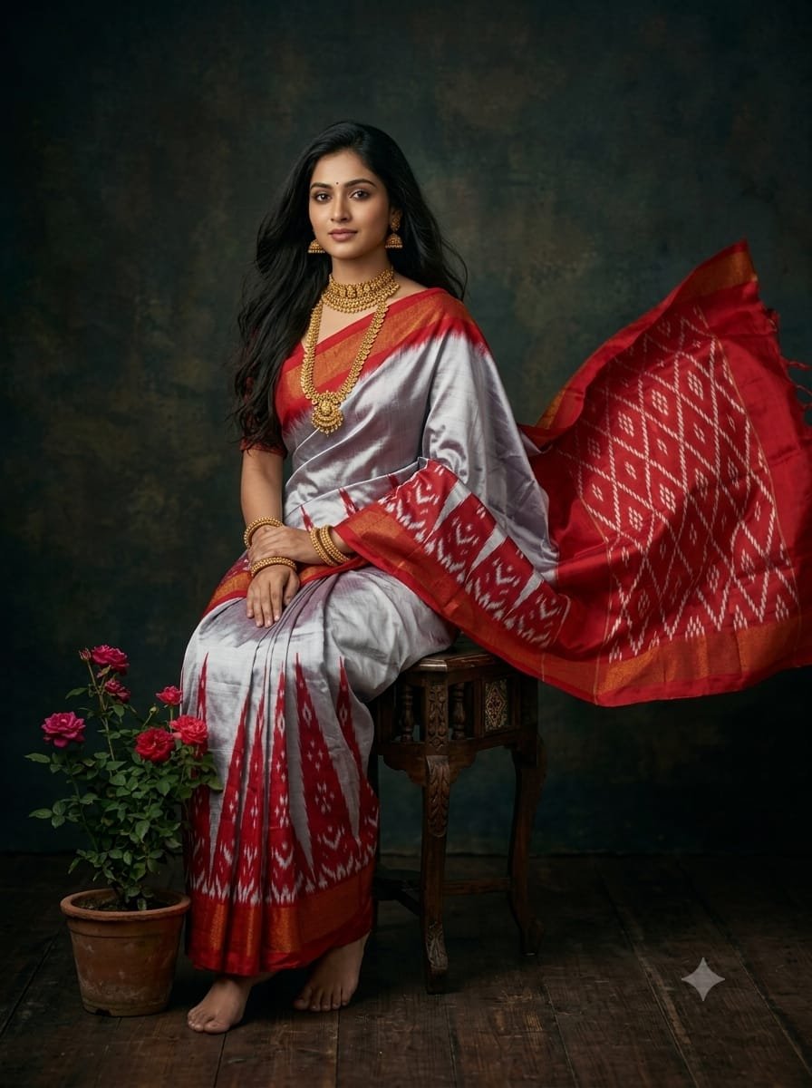 Lightweight Ikat Silk - PGMRL01-LSWBDTDCD-18