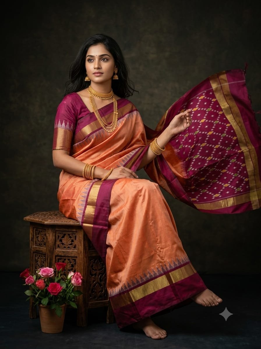 Lightweight Ikat Silk - PGMRL01-LSWBDTDCD-21