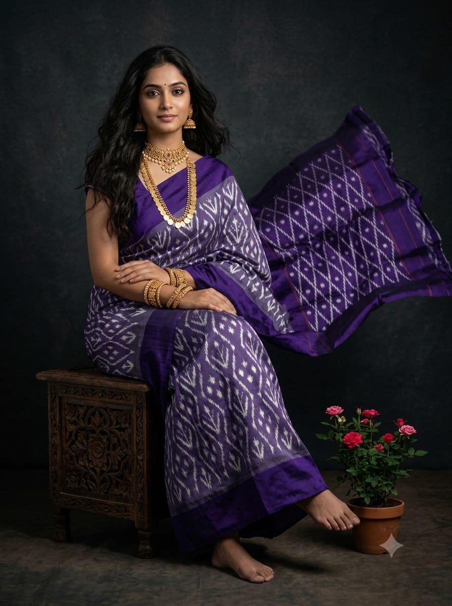 Lightweight Ikat Silk - PGMRL08-LSNBCSBDC-05