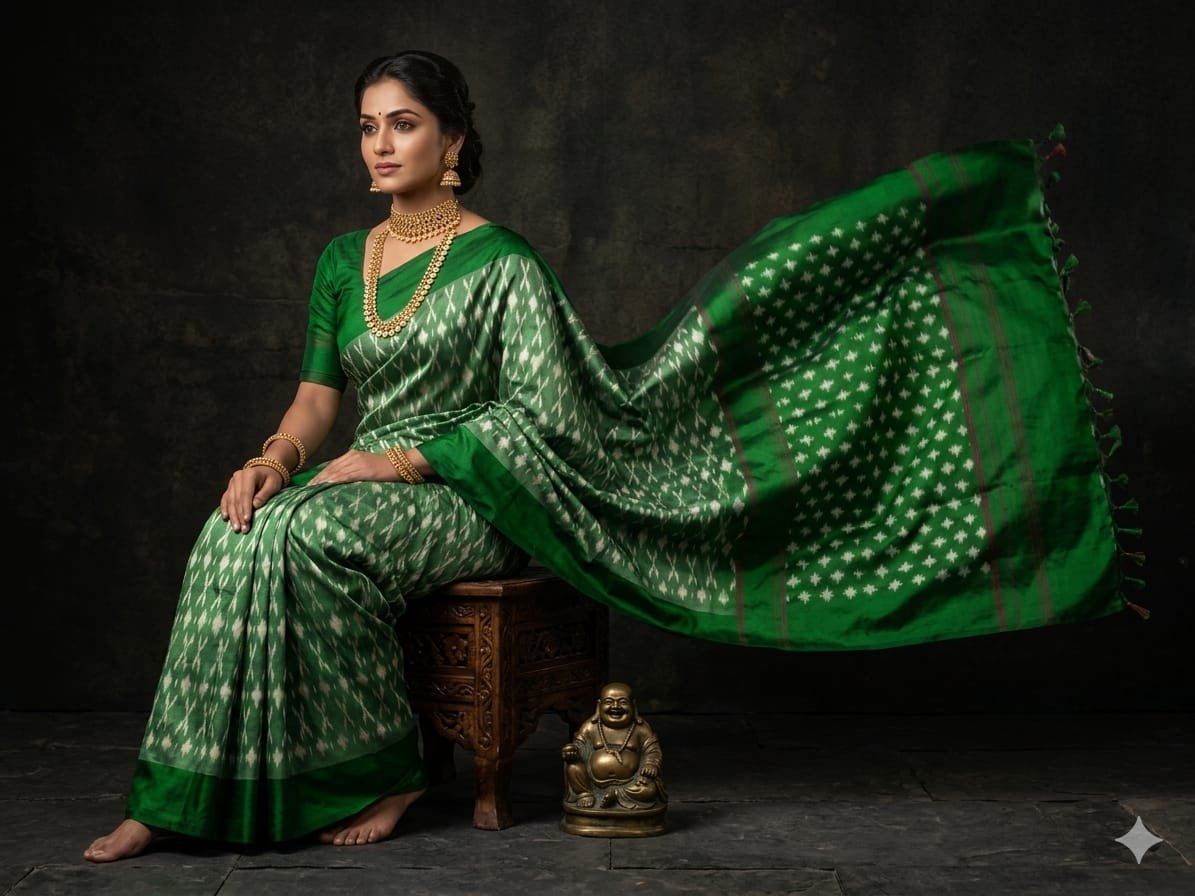 Lightweight Ikat Silk - PGMRL08-LSNBCSBDC-06