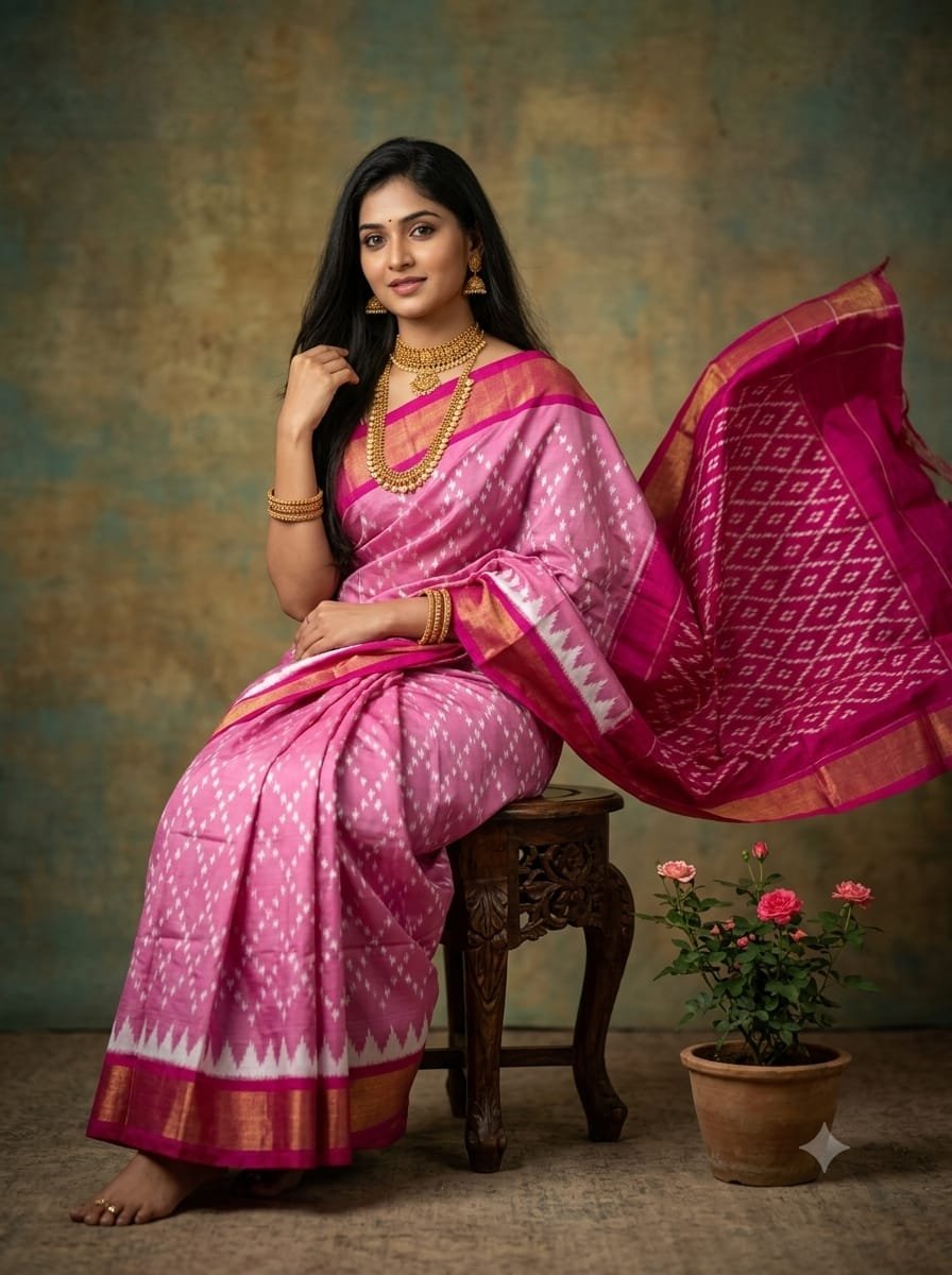 Lightweight Ikat Silk - PGMRL14-LSWBDTDCD-15
