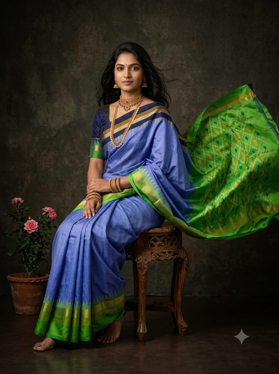 Lightweight Ikat Silk - PGMRN09-LSWBDTDCC-37