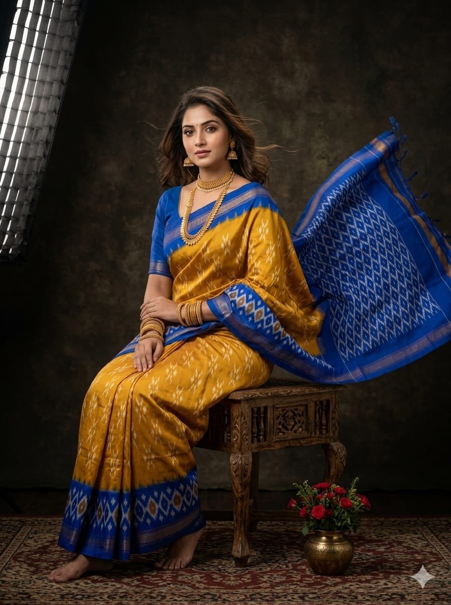 Lightweight Ikat Silk - PGMRN26-LSWBDTDCD-06