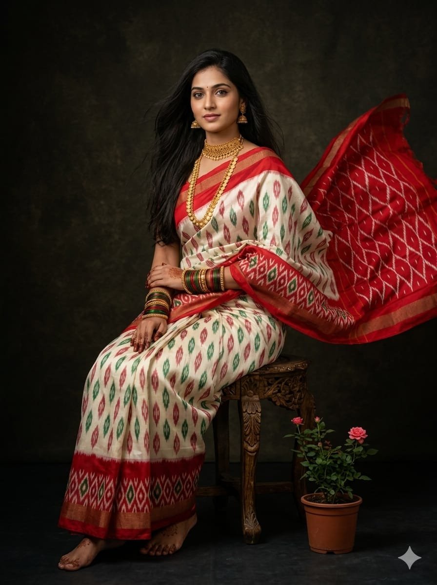 Lightweight Ikat Silk - PGMRN26-LSWBDTDCD-20