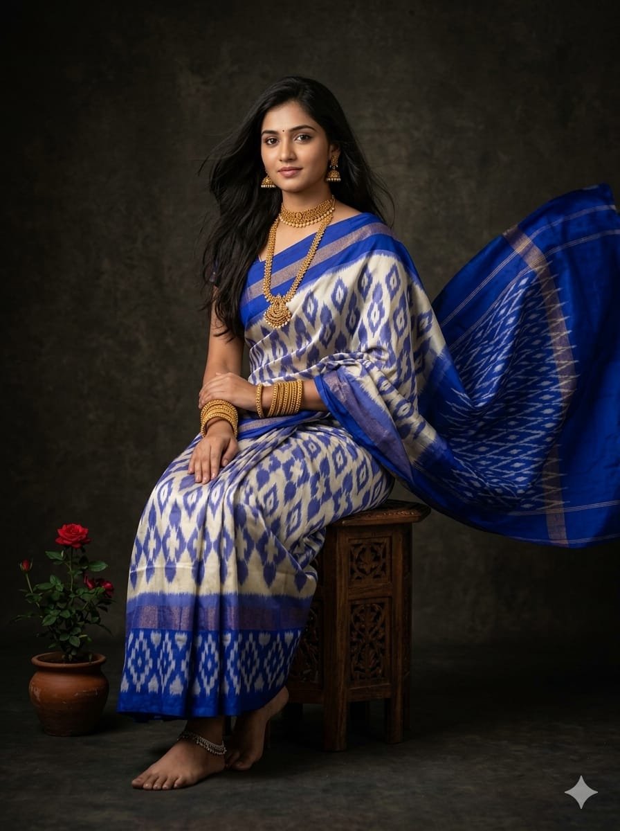 Lightweight Ikat Silk - PGMRN26-LSWBDTDCD-22