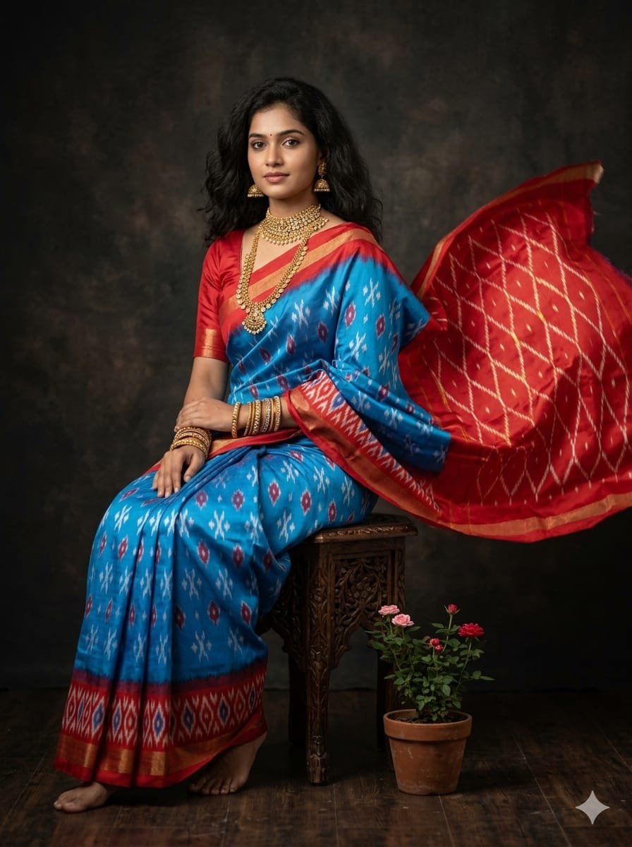 Lightweight Ikat Silk - PGMRN26-LSWBDTDCD-51