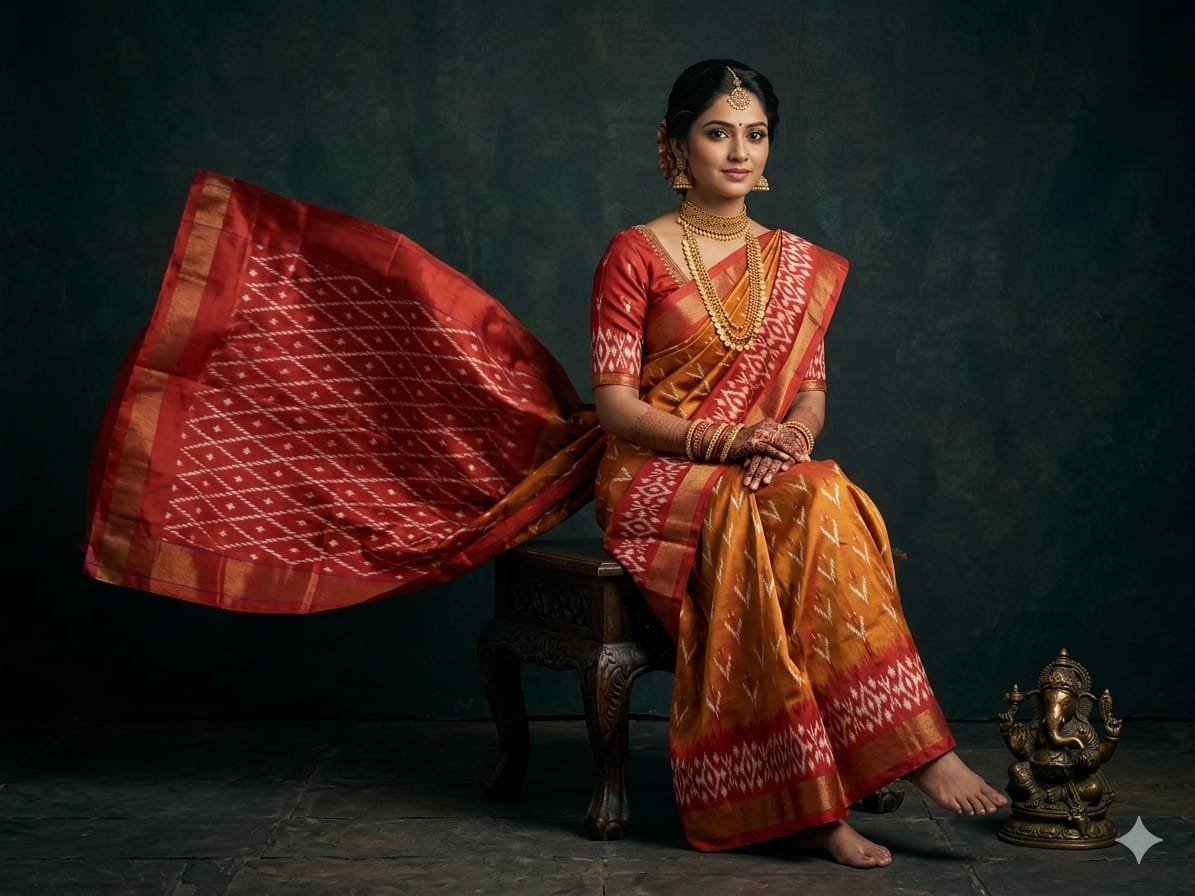 Light Weight Silk Saree - PGMRY23-ILWSDTDCC-15