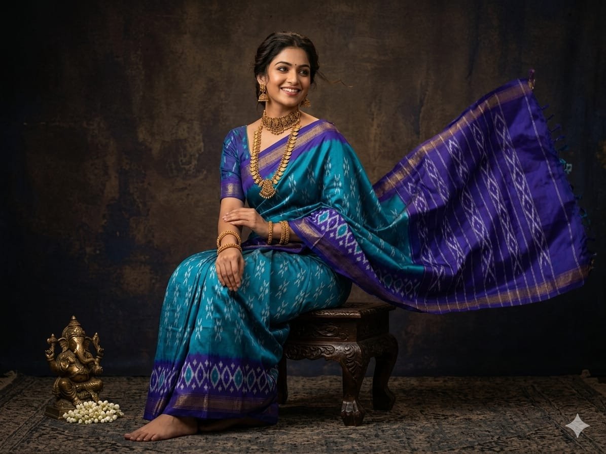 Light Weight Silk Saree - PGMRY23-ILWSDTDCC-17