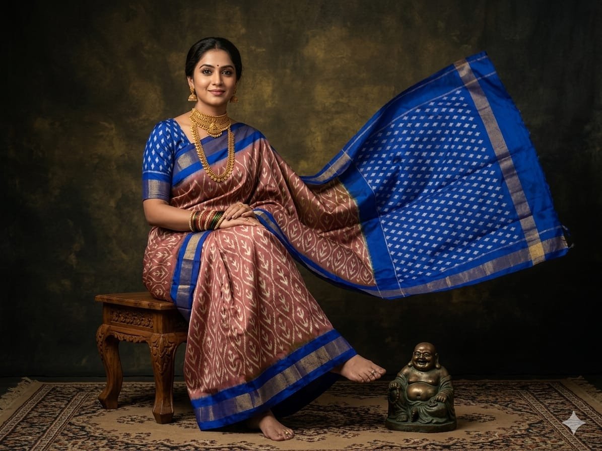 Light Weight Silk Saree - PGMRY23-ILWSDTDCC-18