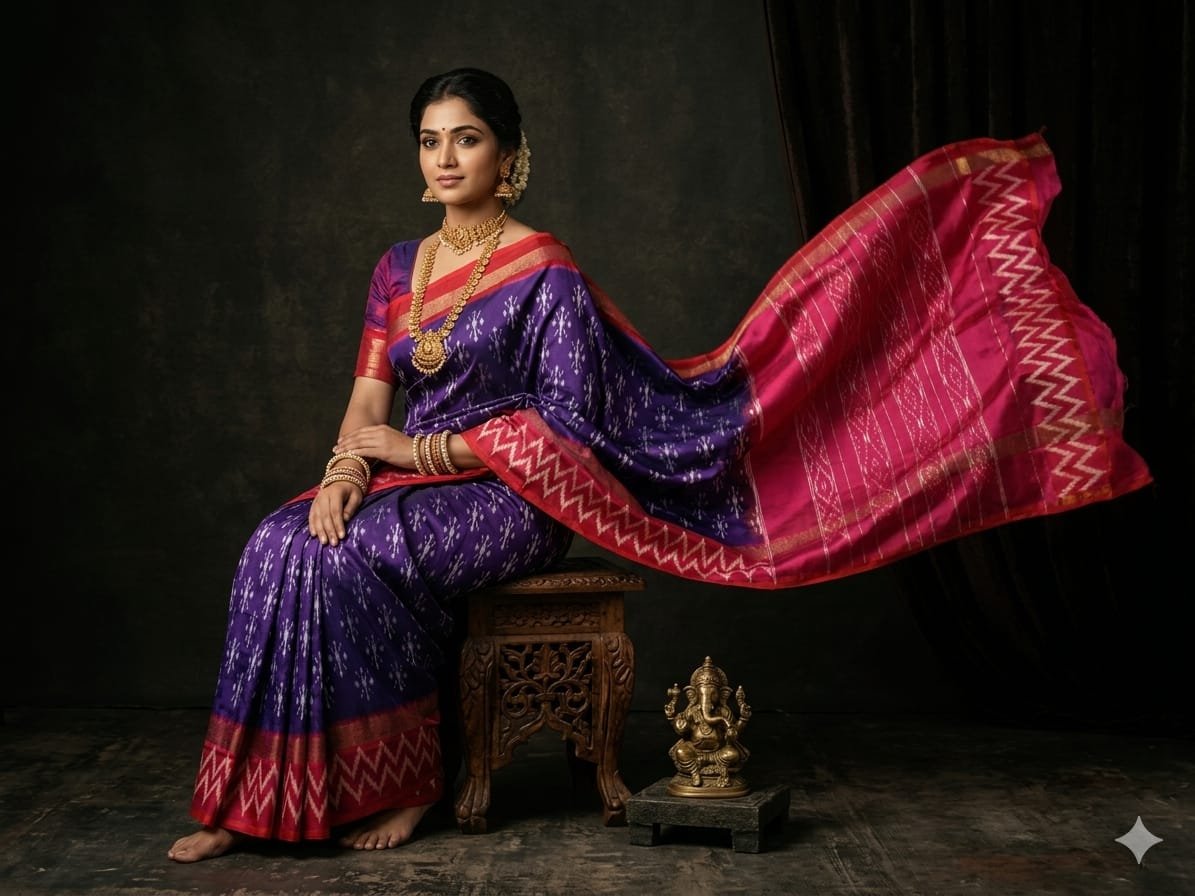 Light Weight Silk Saree - PGMRY23-ILWSDTDCC-19