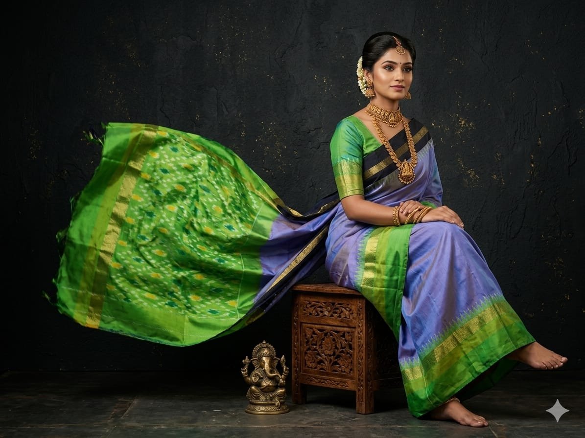 Light Weight Silk Saree - PGMRY23-ILWSDTDCC-21