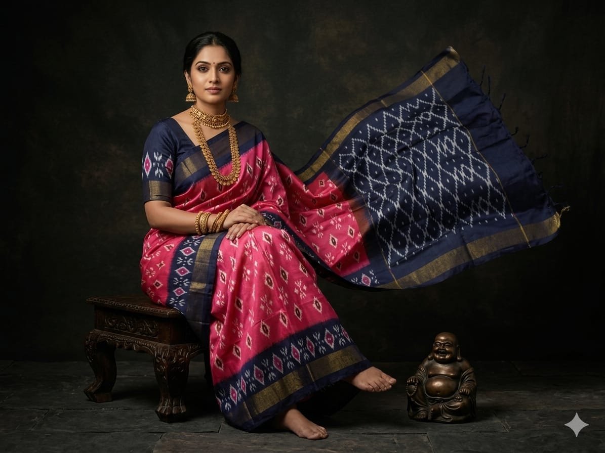 Light Weight Silk Saree - PGMRY23-ILWSDTDCC-22