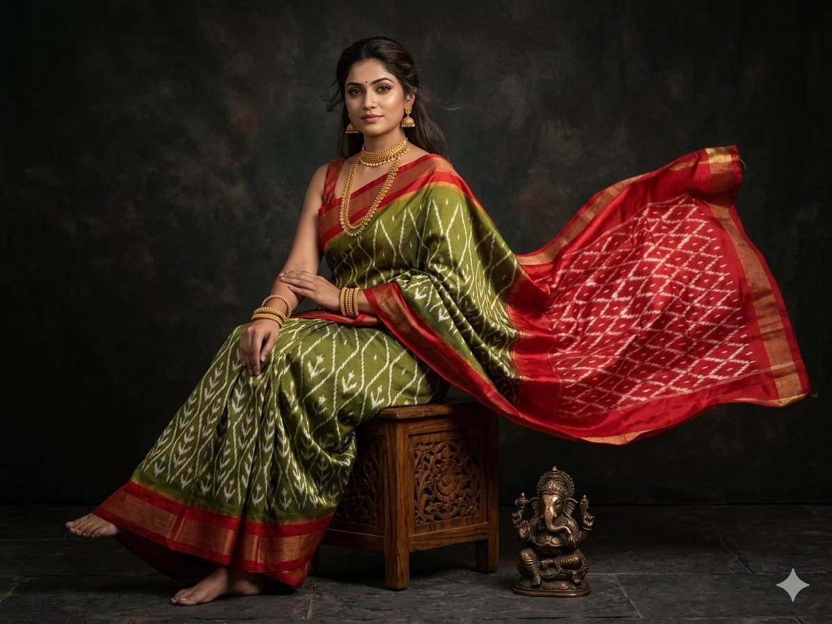 Light Weight Silk Saree - PGMRY23-ILWSDTDCC-23