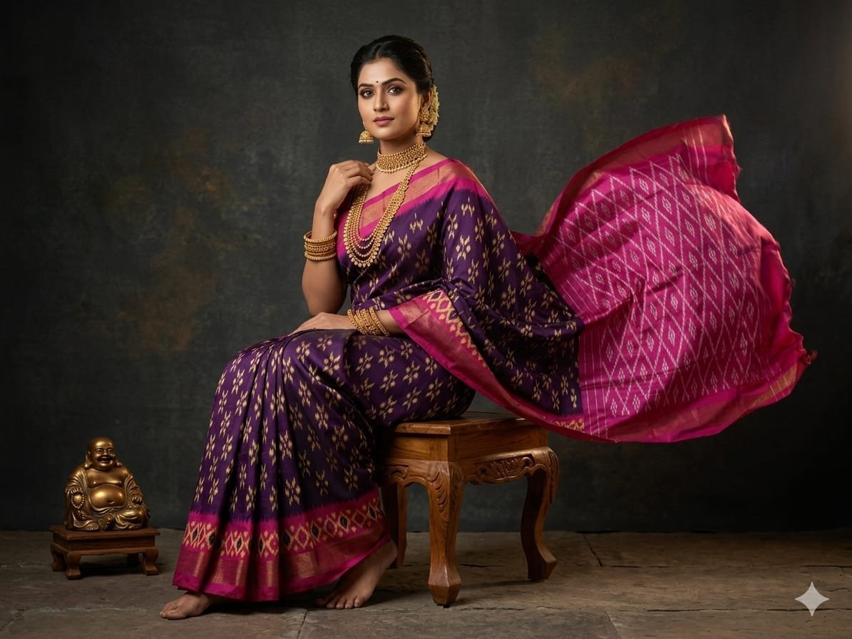 Light Weight Silk Saree - PGMRY23-ILWSDTDCC-26