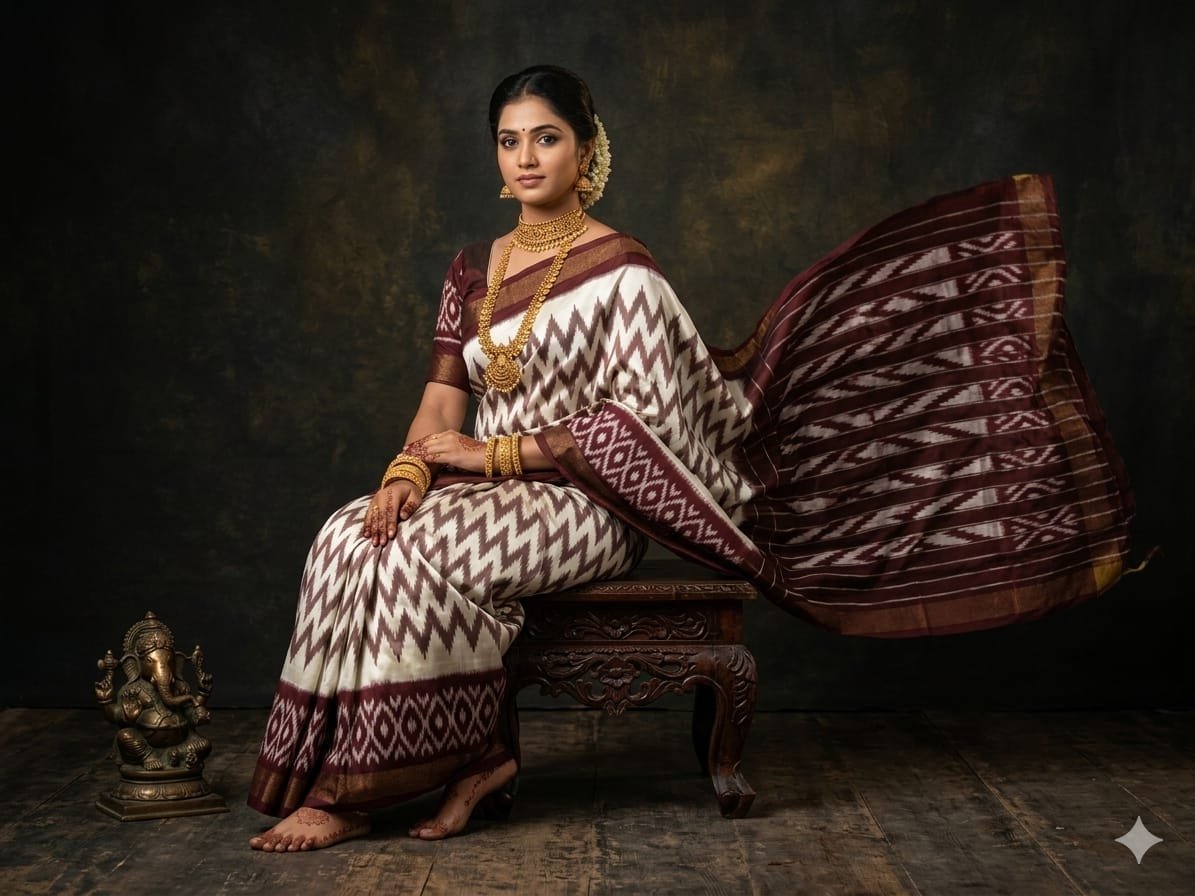 Light Weight Silk Saree - PGMRY23-ILWSDTDCC-35
