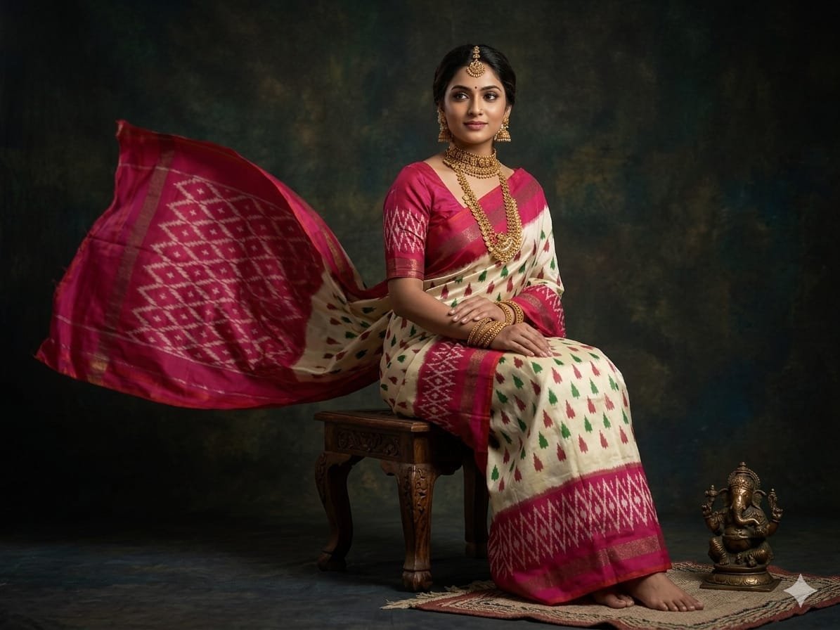 Light Weight Silk Saree - PGMRY23-ILWSDTDCC-42