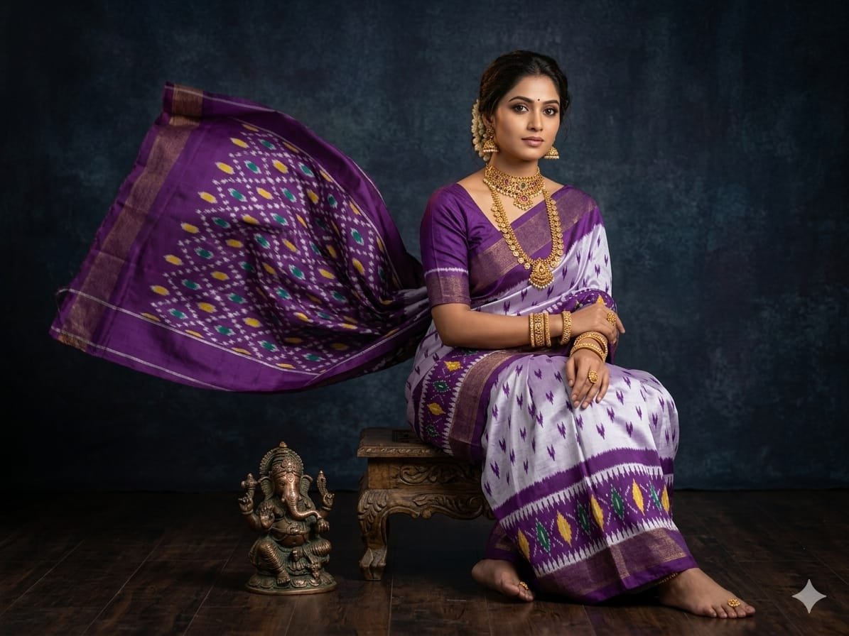 Light Weight Silk Saree - PGMRY23-ILWSDTDCC-43