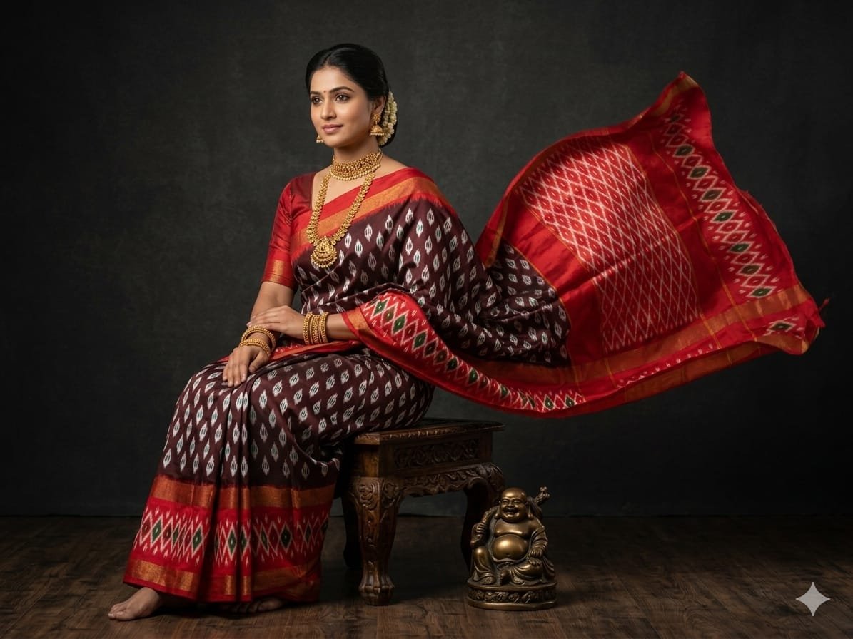 Light Weight Silk Saree - PGMRY23-ILWSDTDCC-45